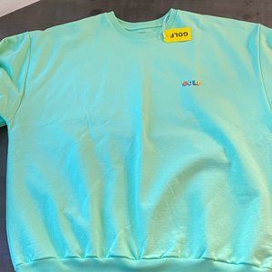 Golf Wang Multi Color 3D mini Logo Crewneck - Mint Green Mens XXL